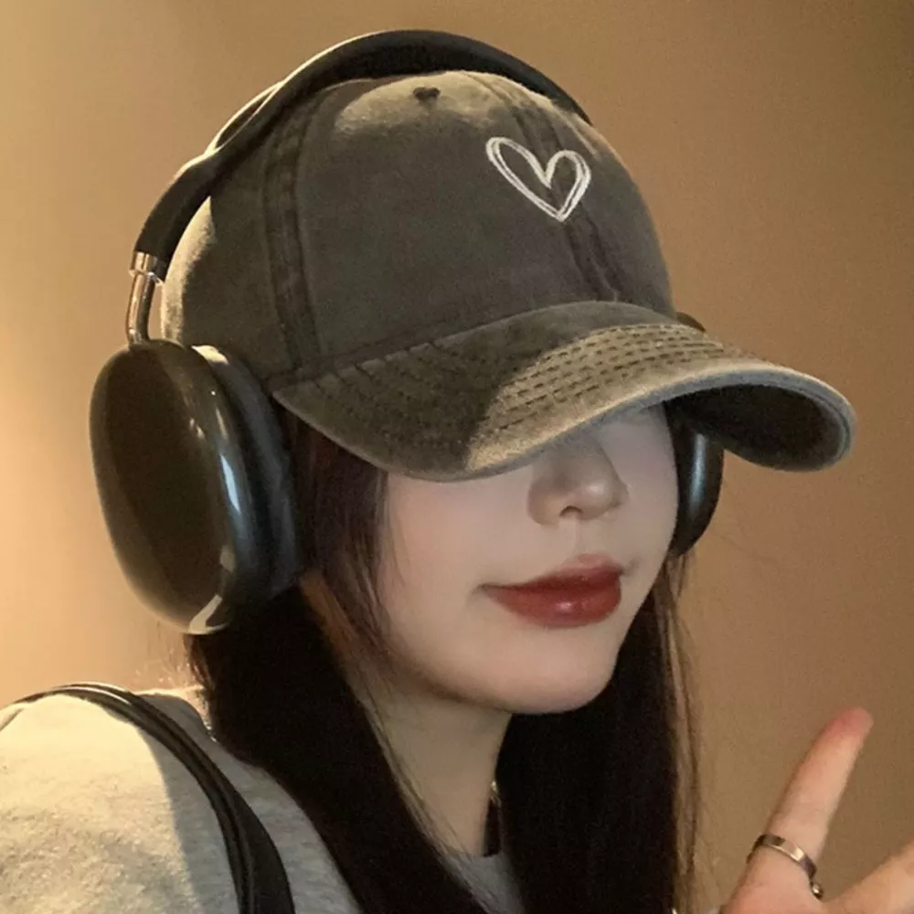 Embroidered Heart Baseball Cap, image 4