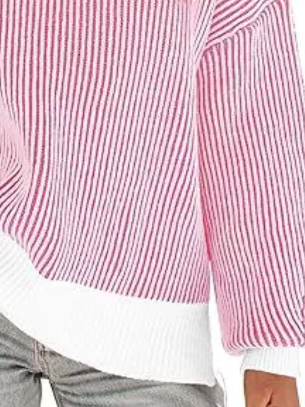 Stripe Dropped Shoulder Sweater, image 12