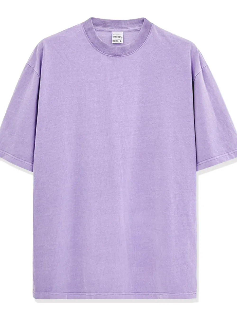 Men's Full Size Round Neck Washed T-Shirt Plus Size, image 10