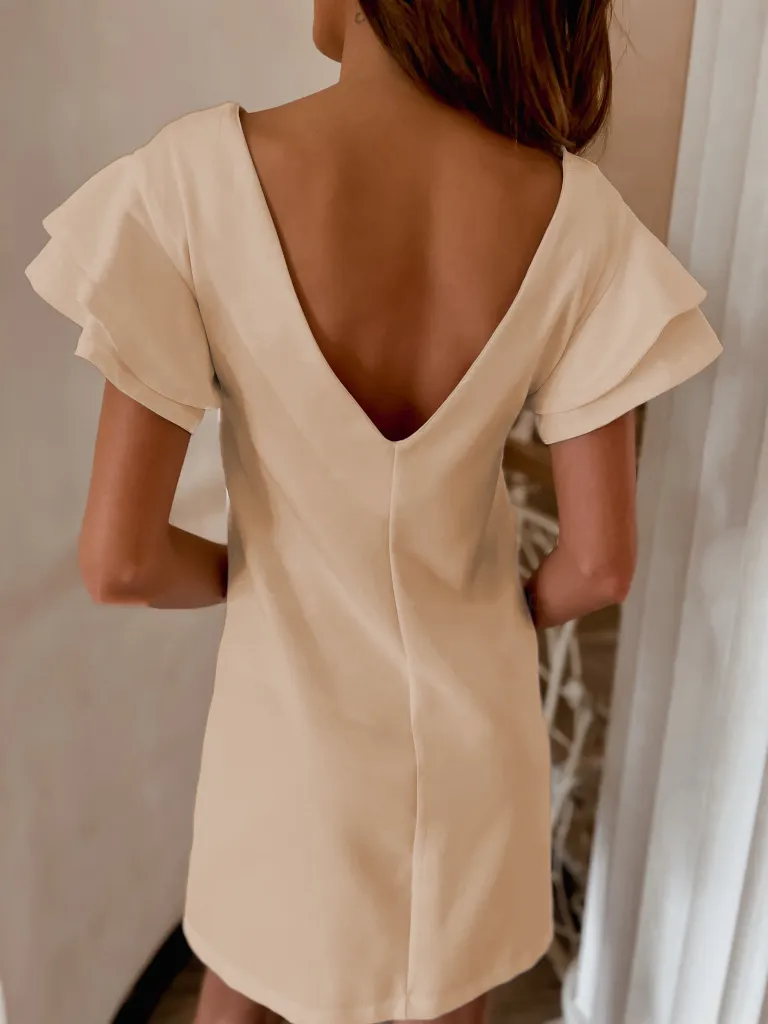 Ruffled Layered Short Sleeve Mini Dress, image 16