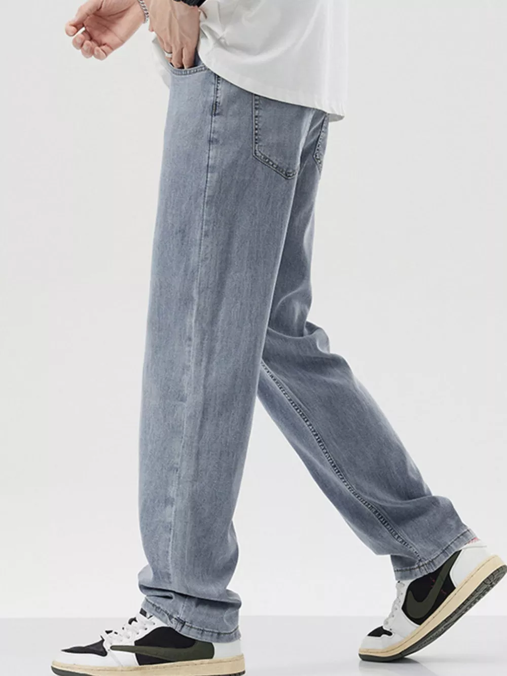 Men's Wide Leg Jeans, image 3