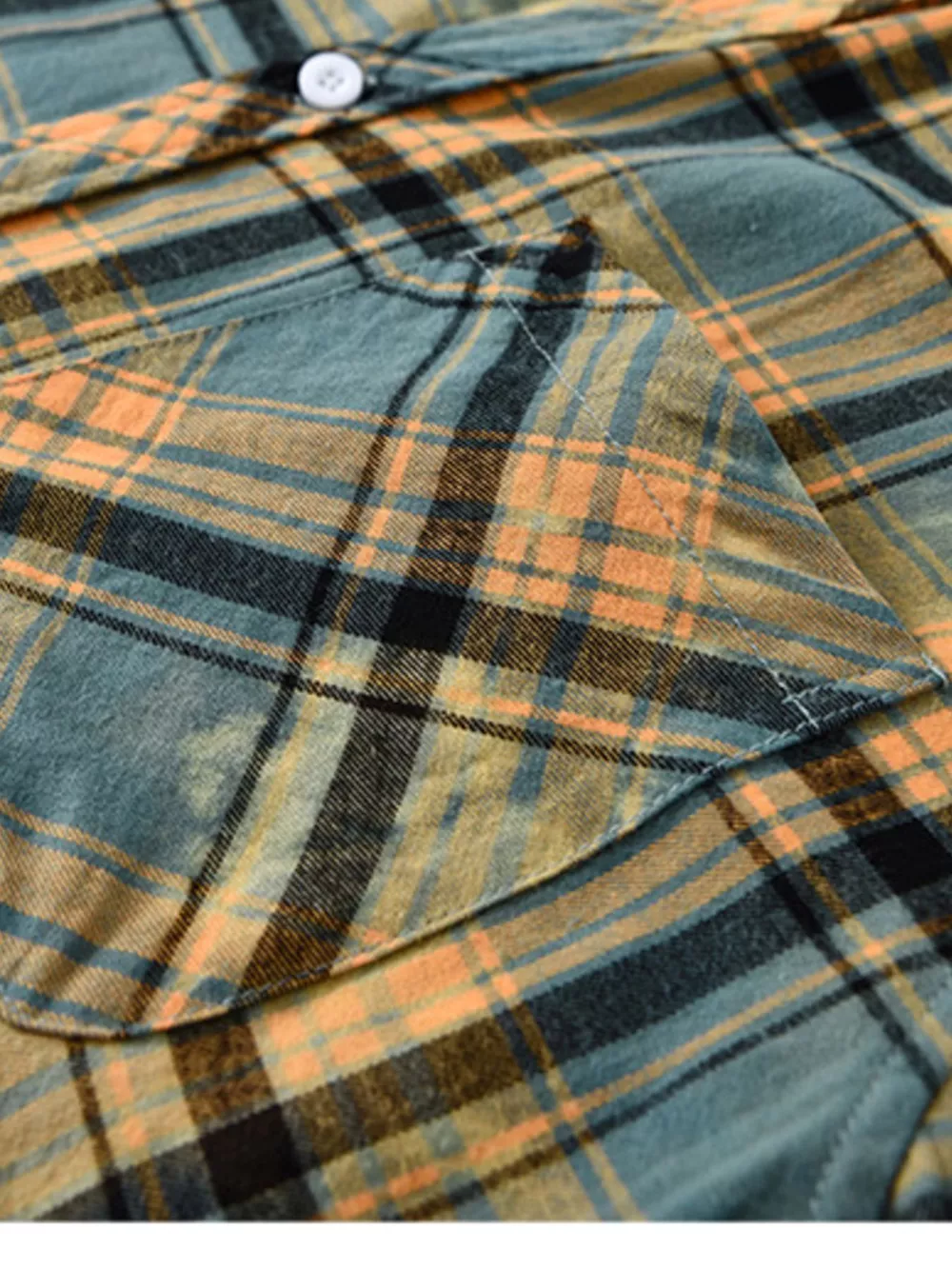 Men's Plus Size Plaid Casual Long Sleeve Shirt, image 4