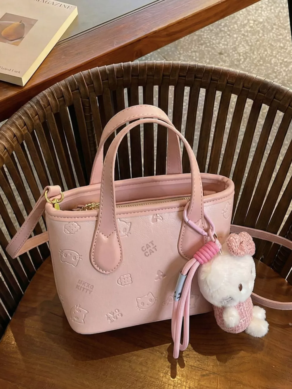 Cat Embossed Crossbody Bag, image 7