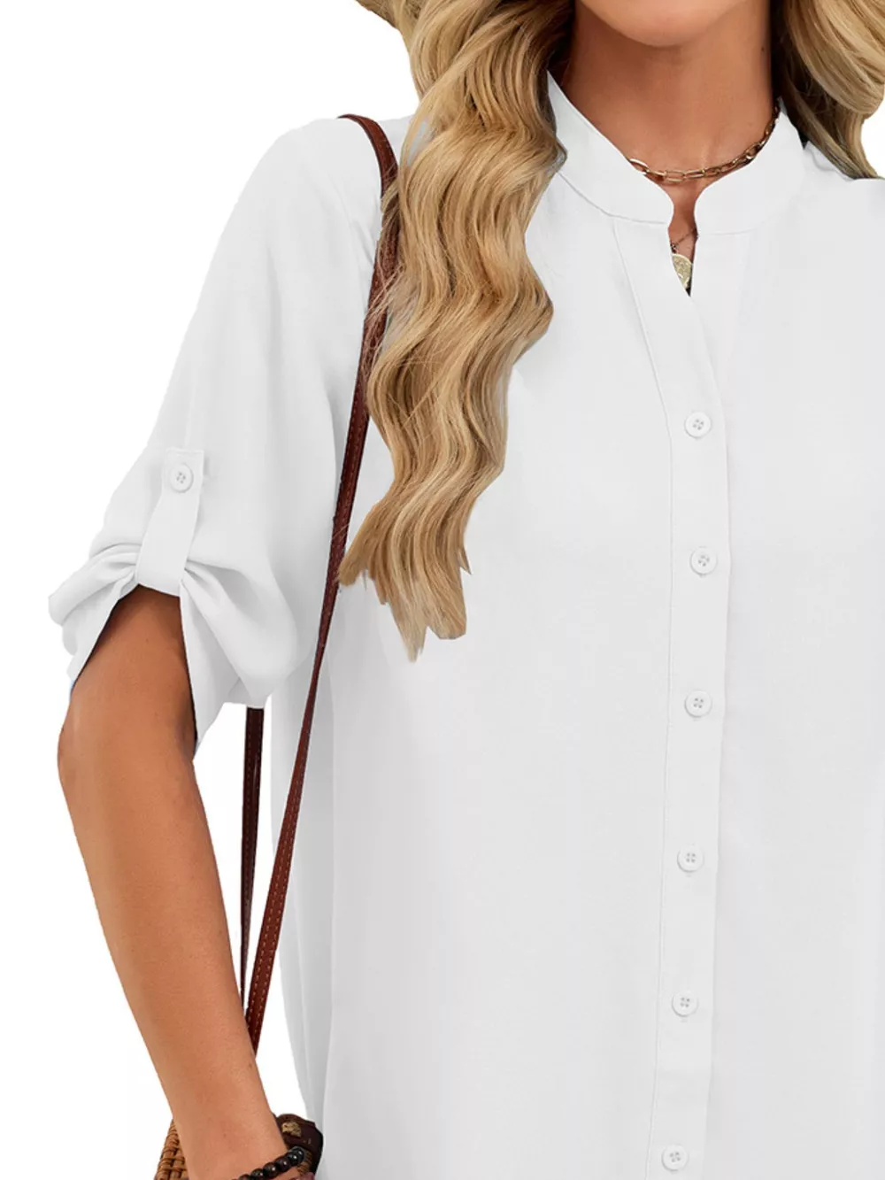 Casual Button-Down Shirt Dress, image 17