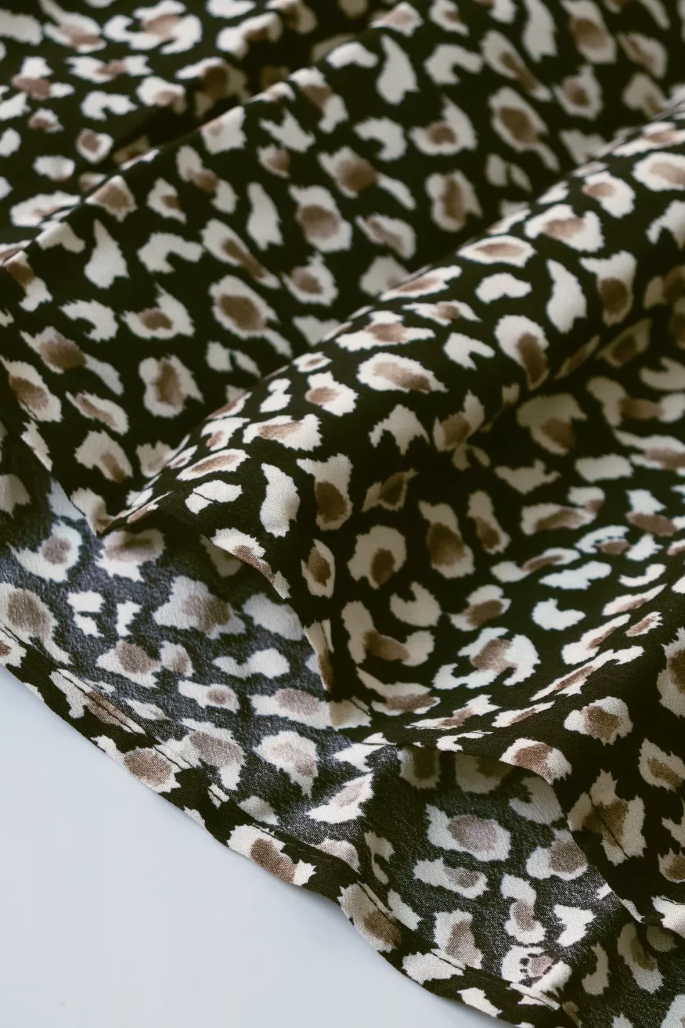 Leopard Notched Balloon Sleeve Dress, image 13