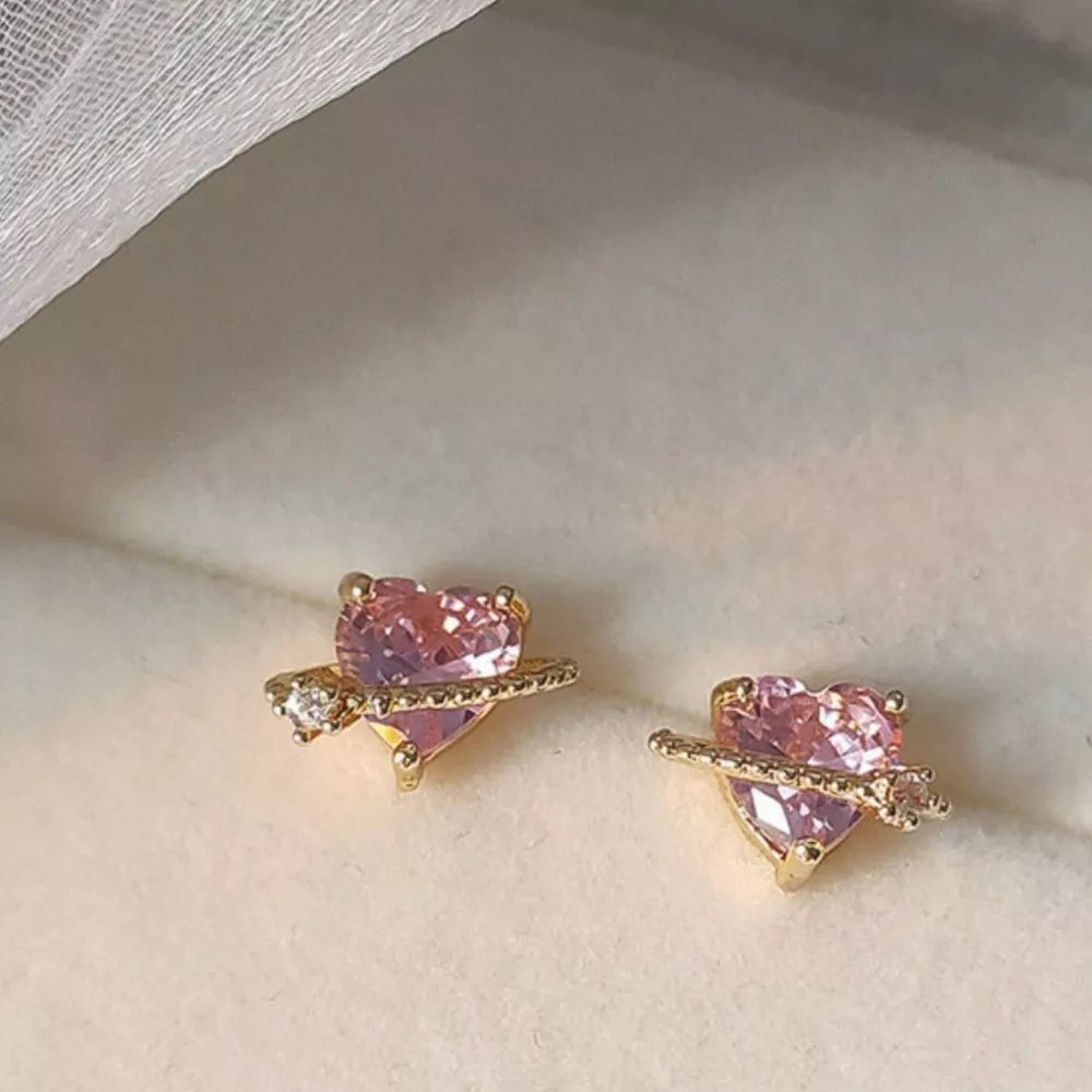 Heart Planet Stud Earrings, image 7