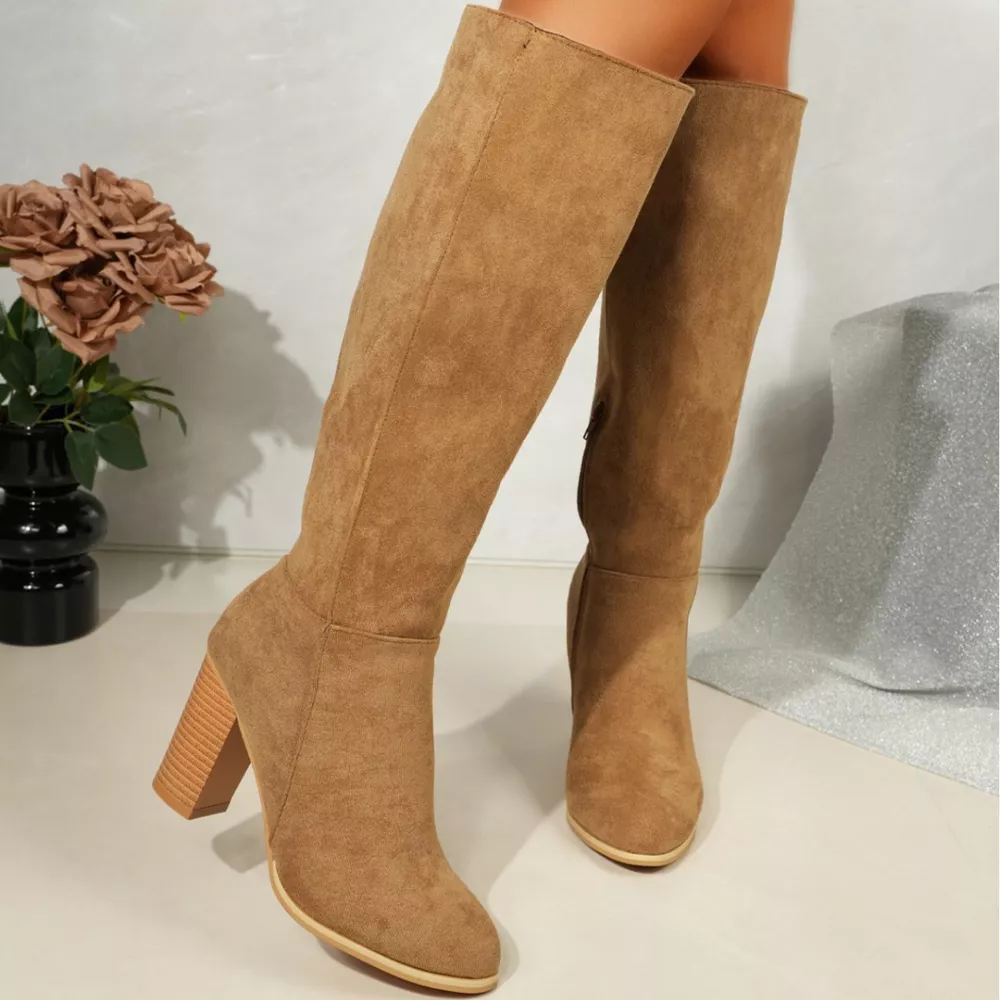 Point Toe Block Heels Boots, image 12
