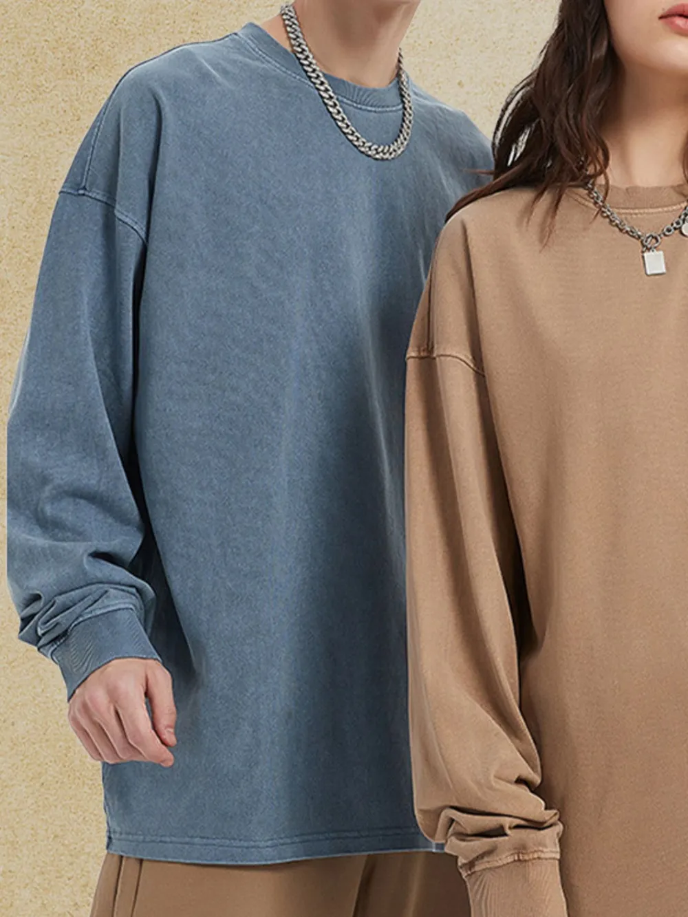 Men's Oversized Long Sleeve Casual T-Shirt, image 7