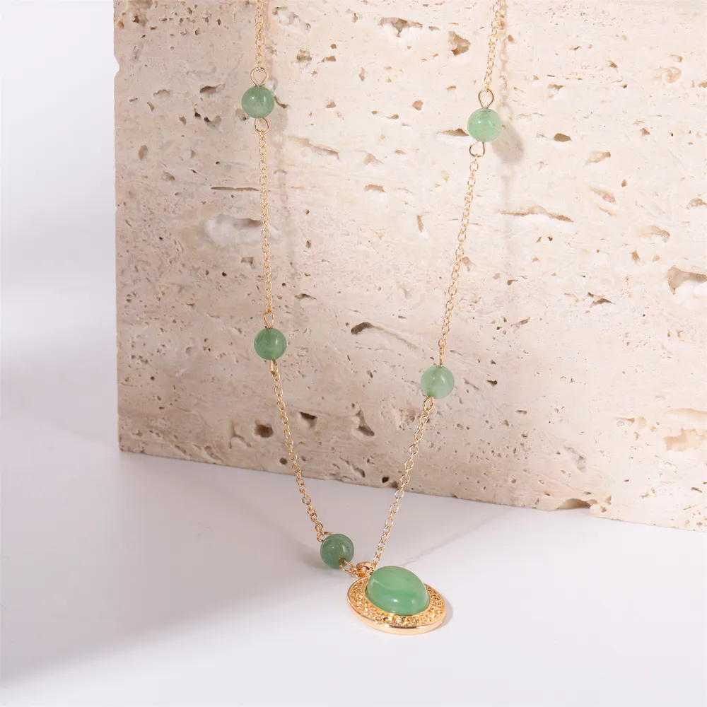 Copper Natural Crystal Pendant Necklace, image 3