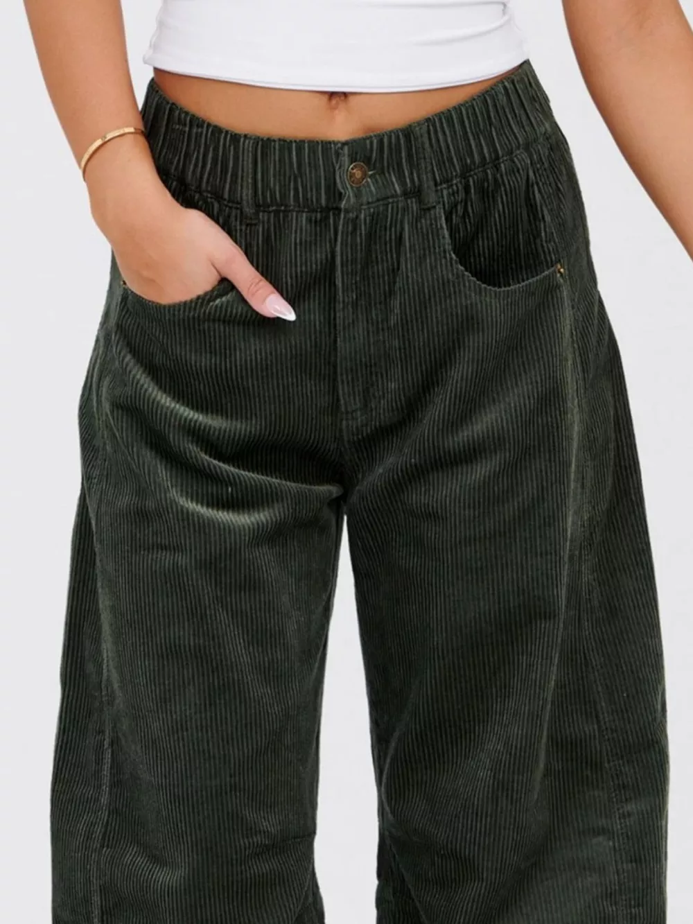 Corduroy Wide Leg Pants, image 5