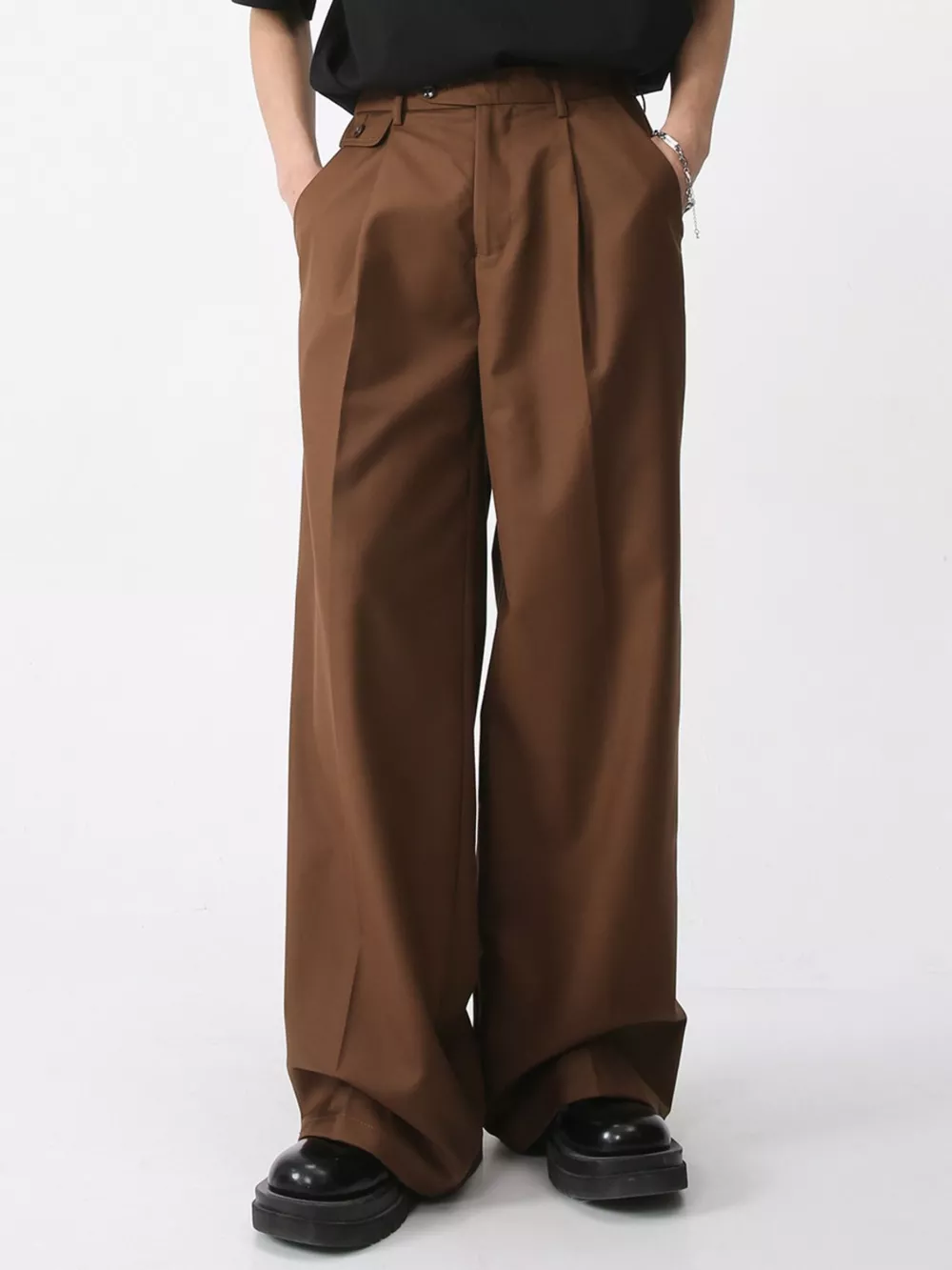 Men's High-Waisted Wide-Leg Pants, image 7