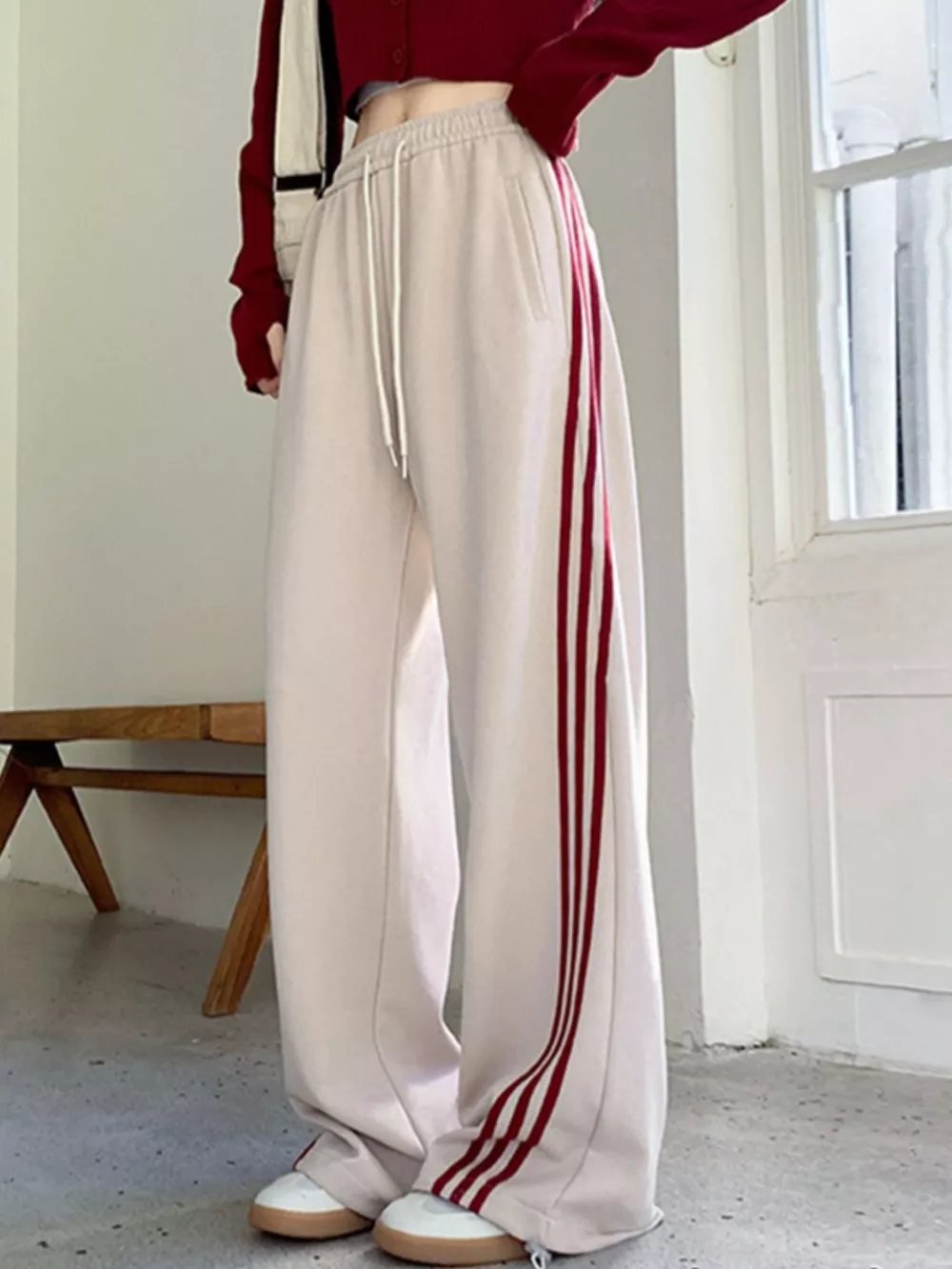 Striped Wide Leg Pants, image 4