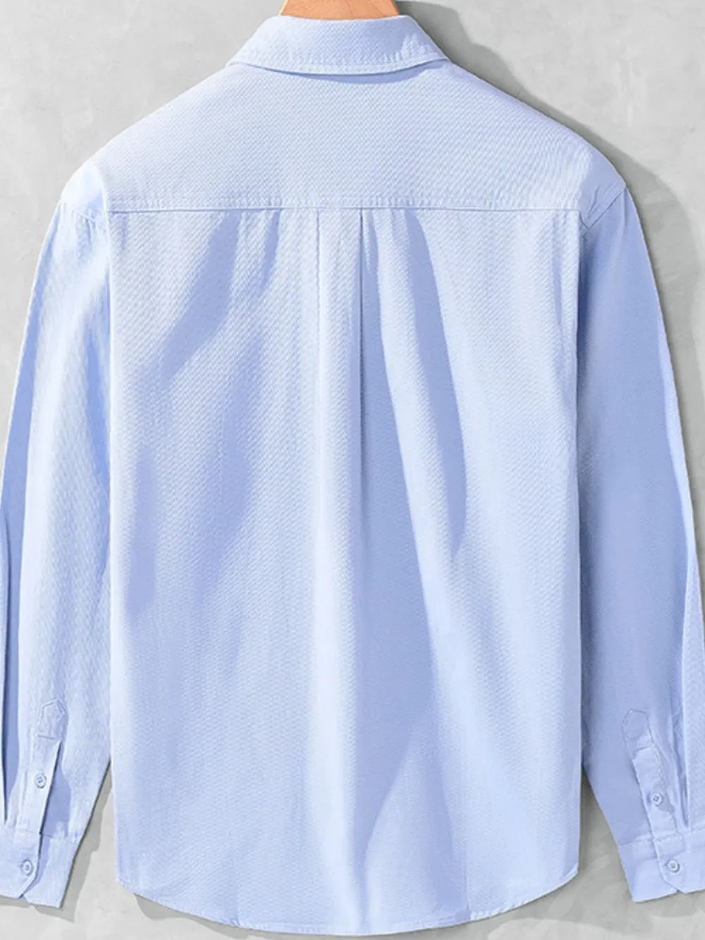 Men's Plus Size Casual Button-Down Shirt with Chest Pocket, image 4