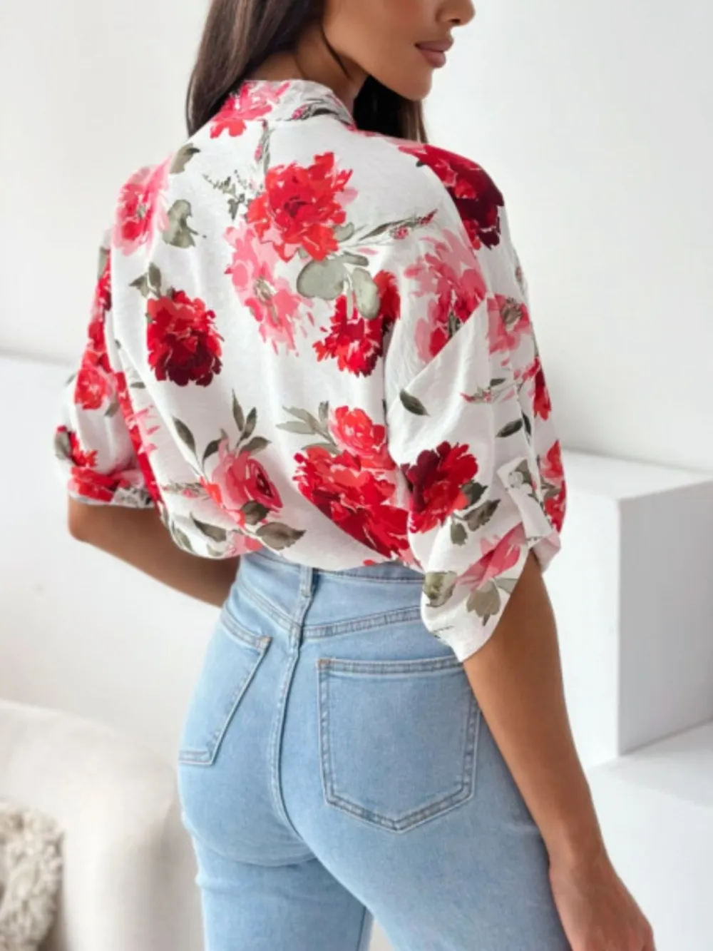 Printed Button Up Half Sleeve Shirt, image 2
