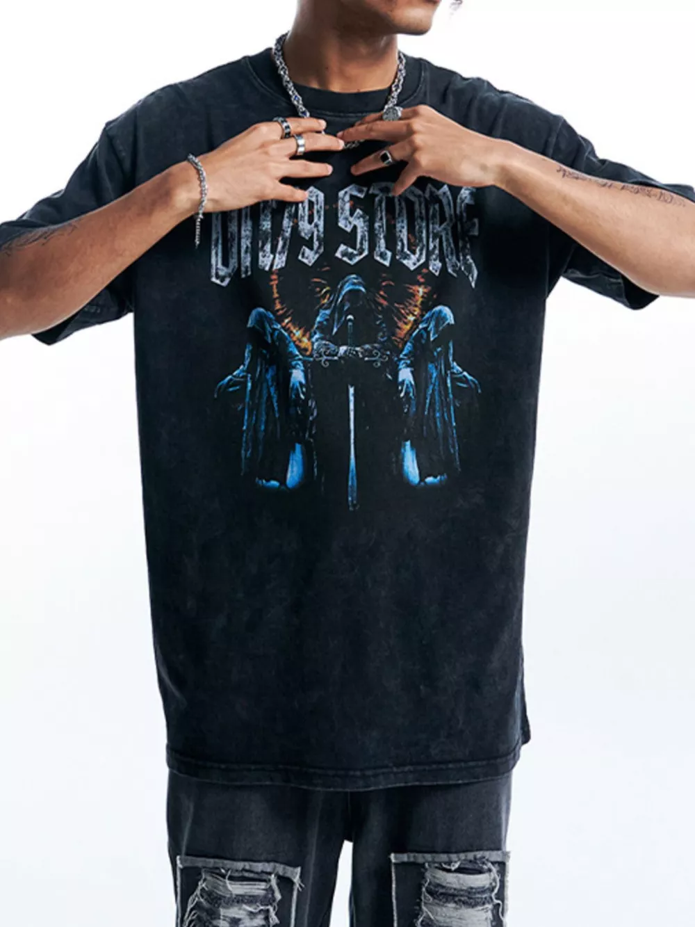 Men's Graphic Round Neck Short Sleeve T-Shirt, image 3