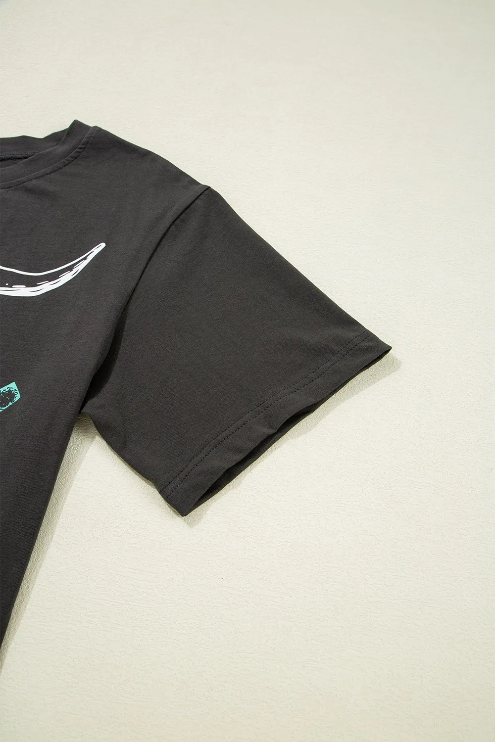 Bull Head Skull Round Neck Short Sleeve T Shirt, image 9
