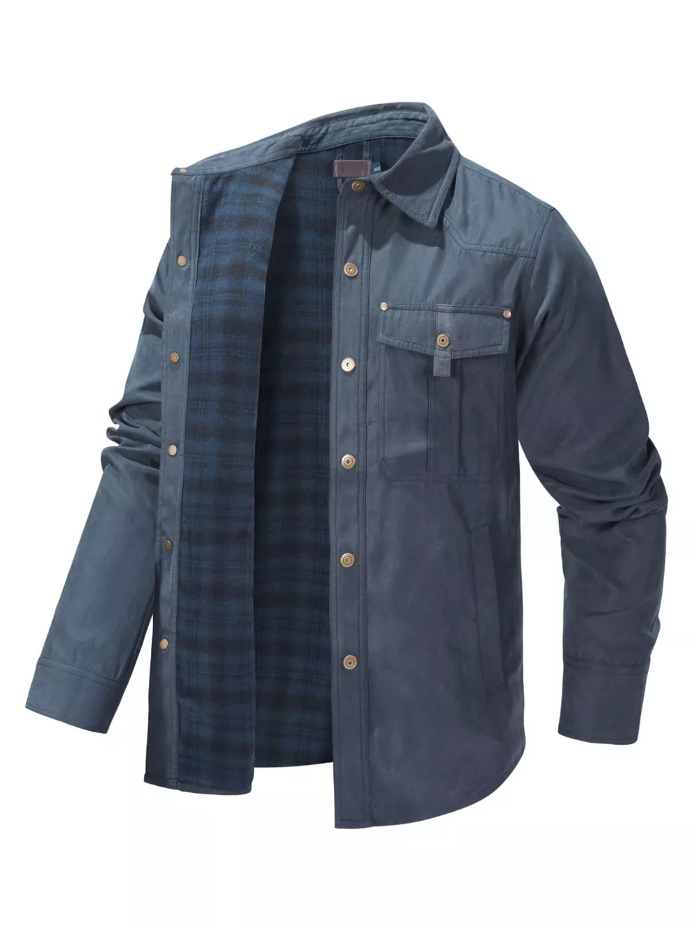 Men's Snap Down Long Sleeve Jacket, image 11