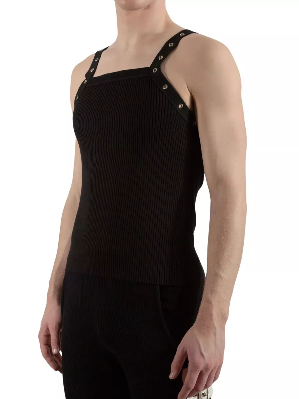 Men's Full Size Ribbed Knit Tank Top Plus Size