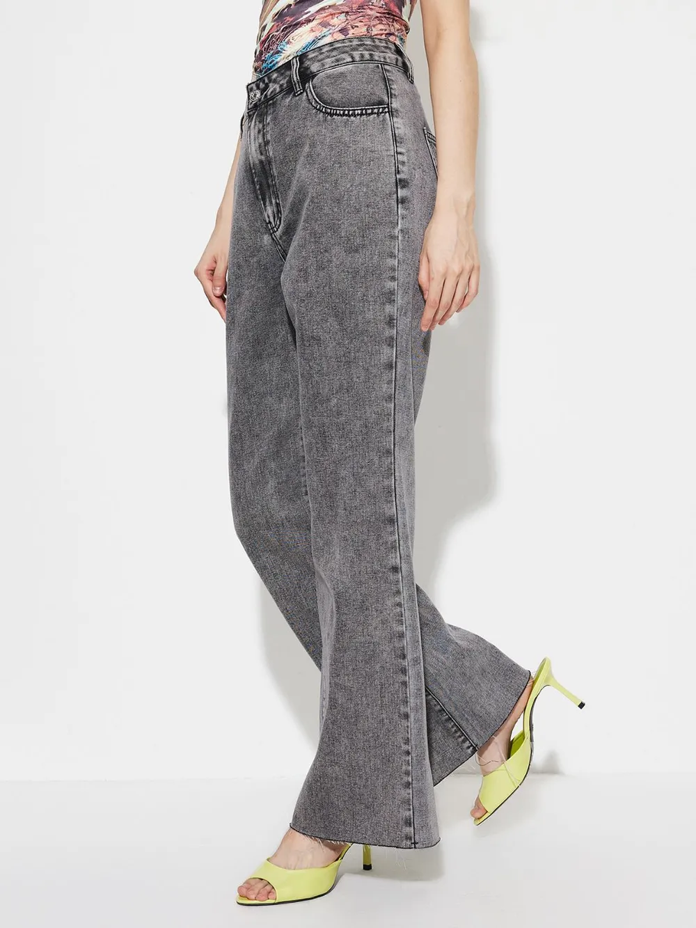 High Waist Bootcut Jeans with Pockets, image 7