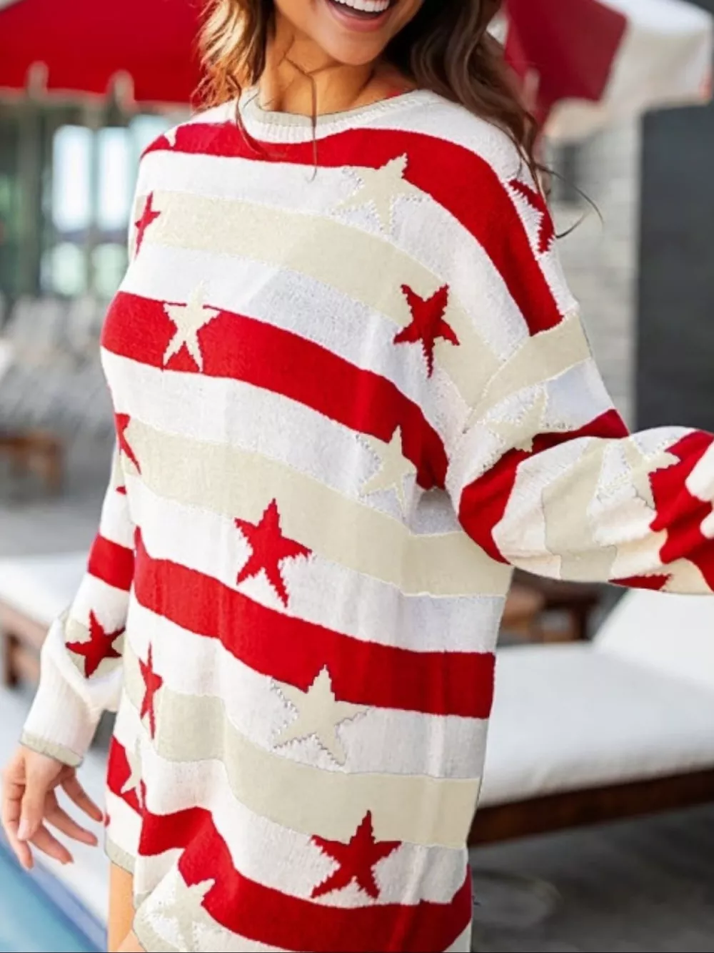 Stars and Stripes Long Sleeve Sweater, image 27