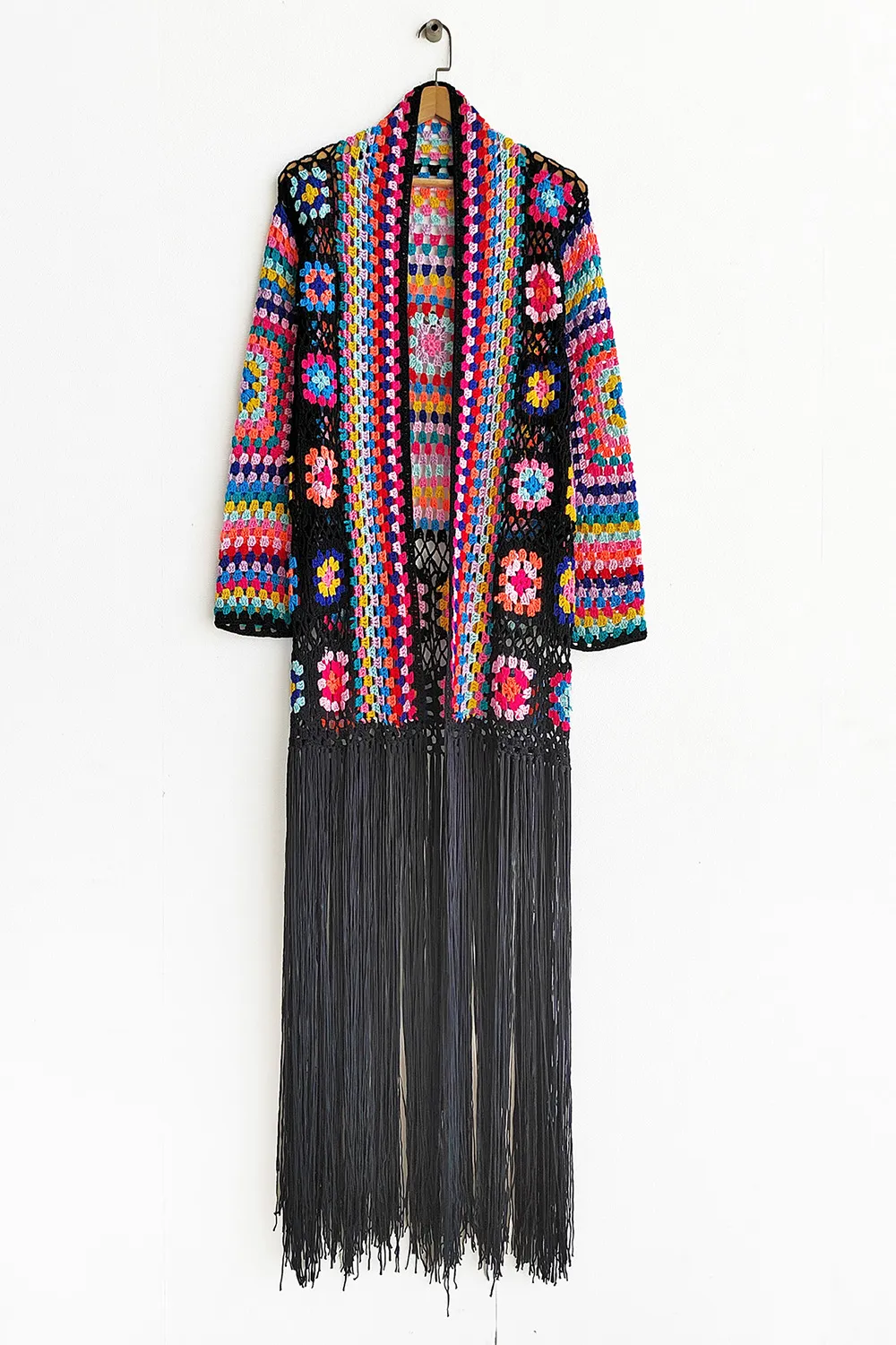 Fringe Tied Long Sleeve Cardigan, image 13