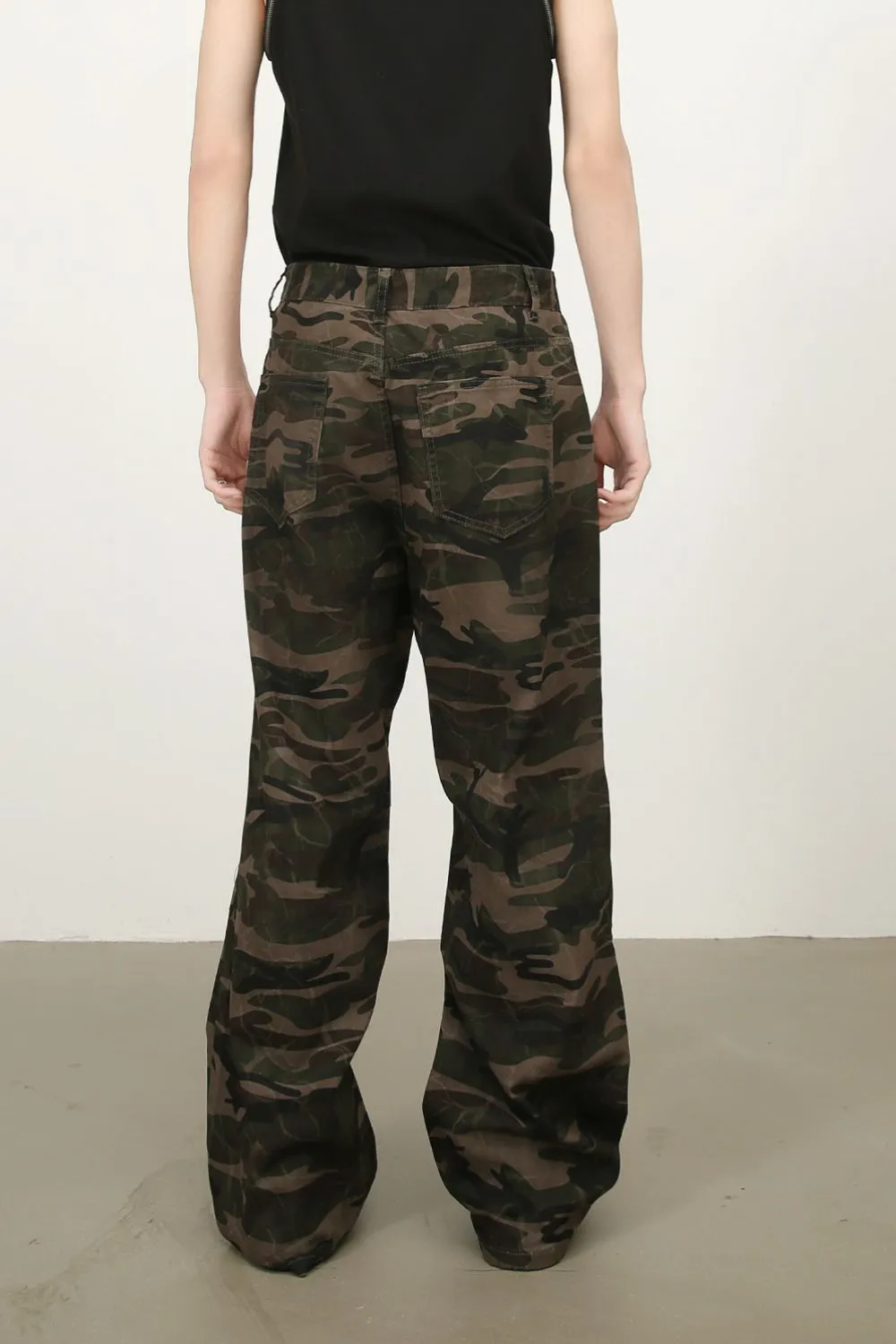 Men's Camouflage Jeans with Pockets, image 2