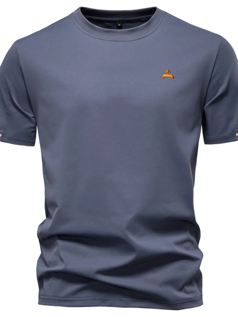 Men's Embroidered Round Neck T-Shirt, image 6
