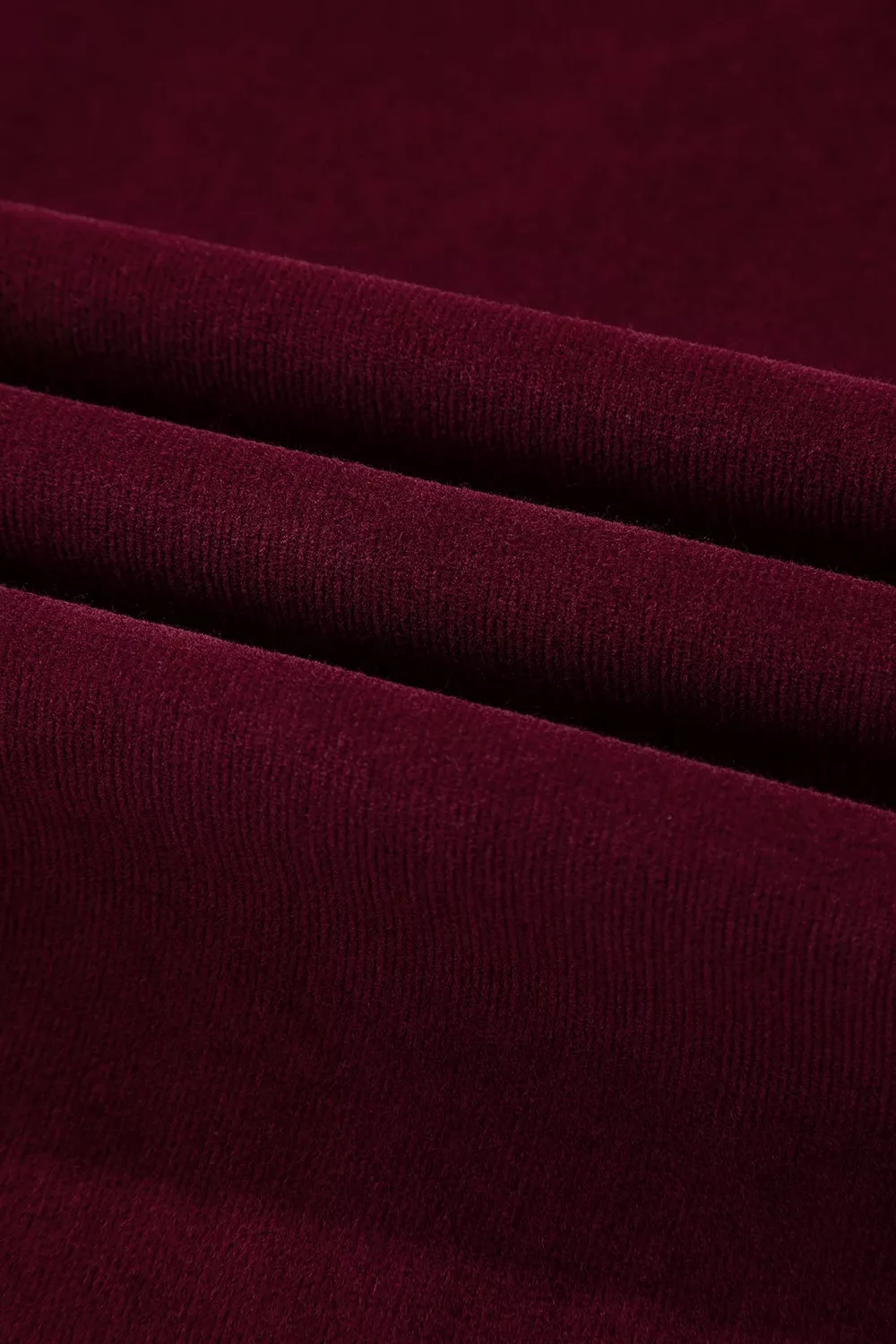 Corduroy Solid Color High Waist Wide Leg Pants, image 11