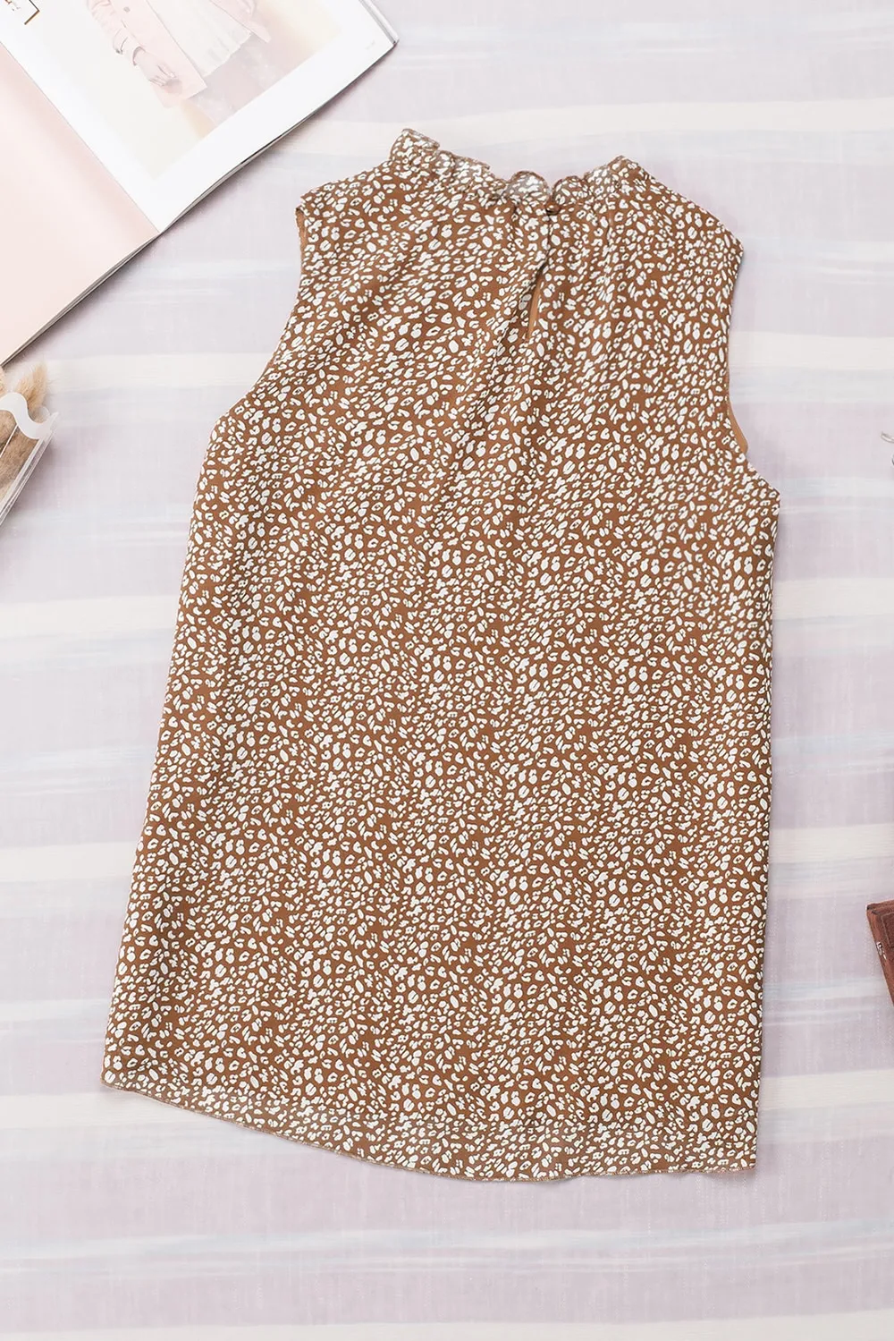 Frill Printed Round Neck Tank, image 15