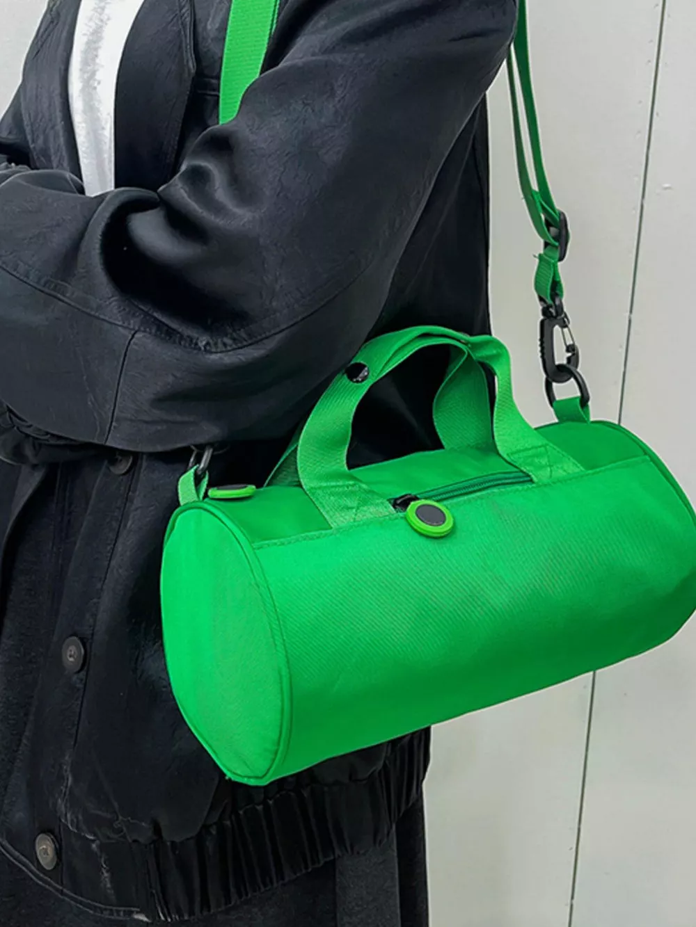 Adjustable Strap Barrel Crossbody Bag, image 8