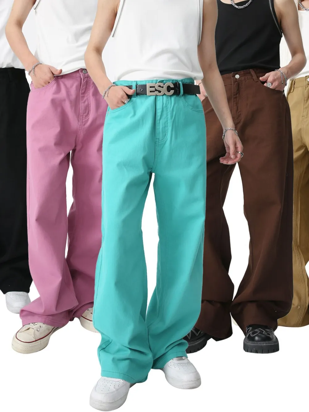 Mid Rise Baggy Men's Jeans, image 2
