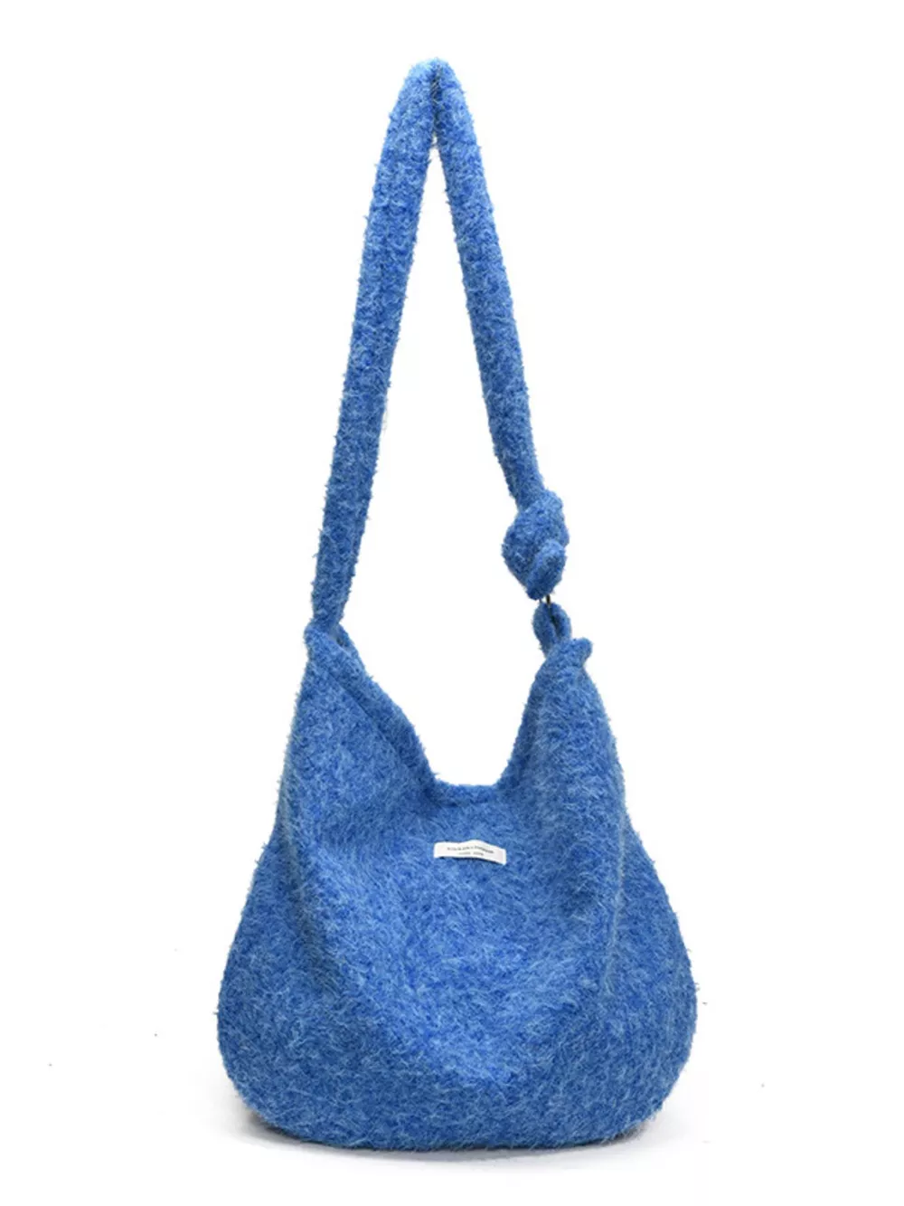 Fuzzy Solid Color Crossbody Bag, image 19
