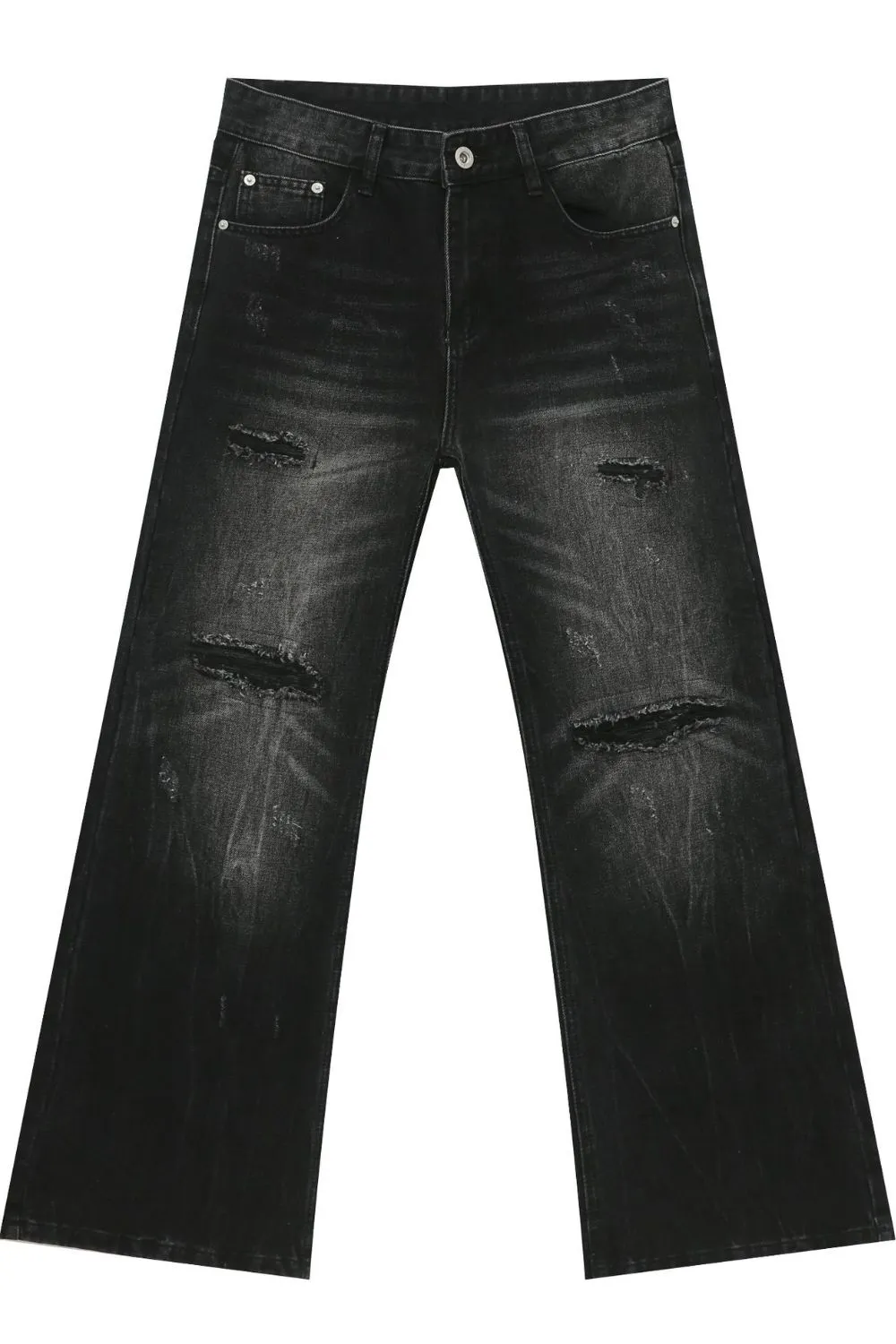 Men's Distressed Jeans with Pockets, image 5