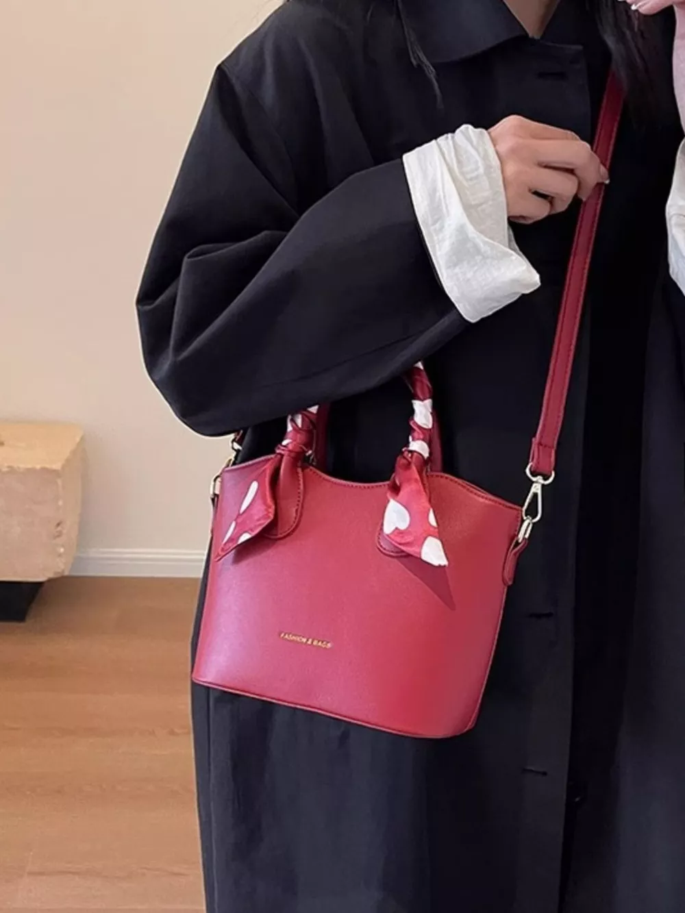 Top Handle Bucket Bag, image 6