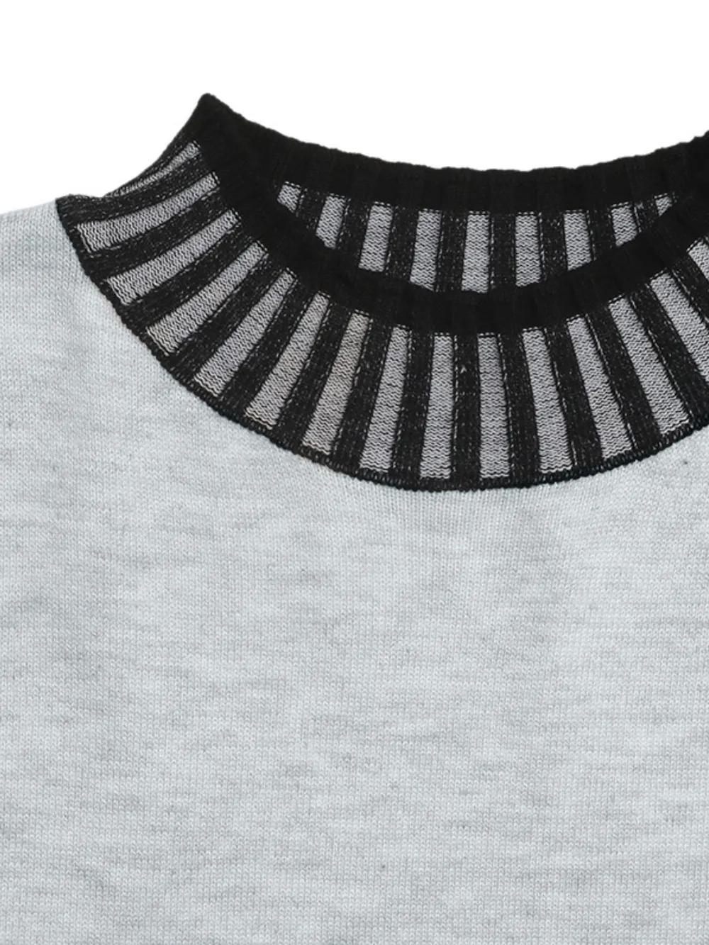 Striped Trim Tie Waist Sweater Dress, image 10