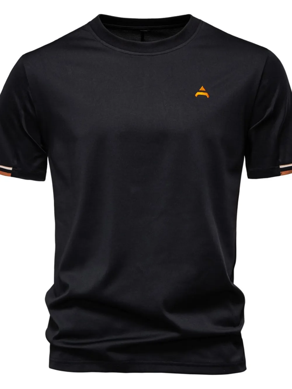 Men's Embroidered Round Neck T-Shirt, image 2