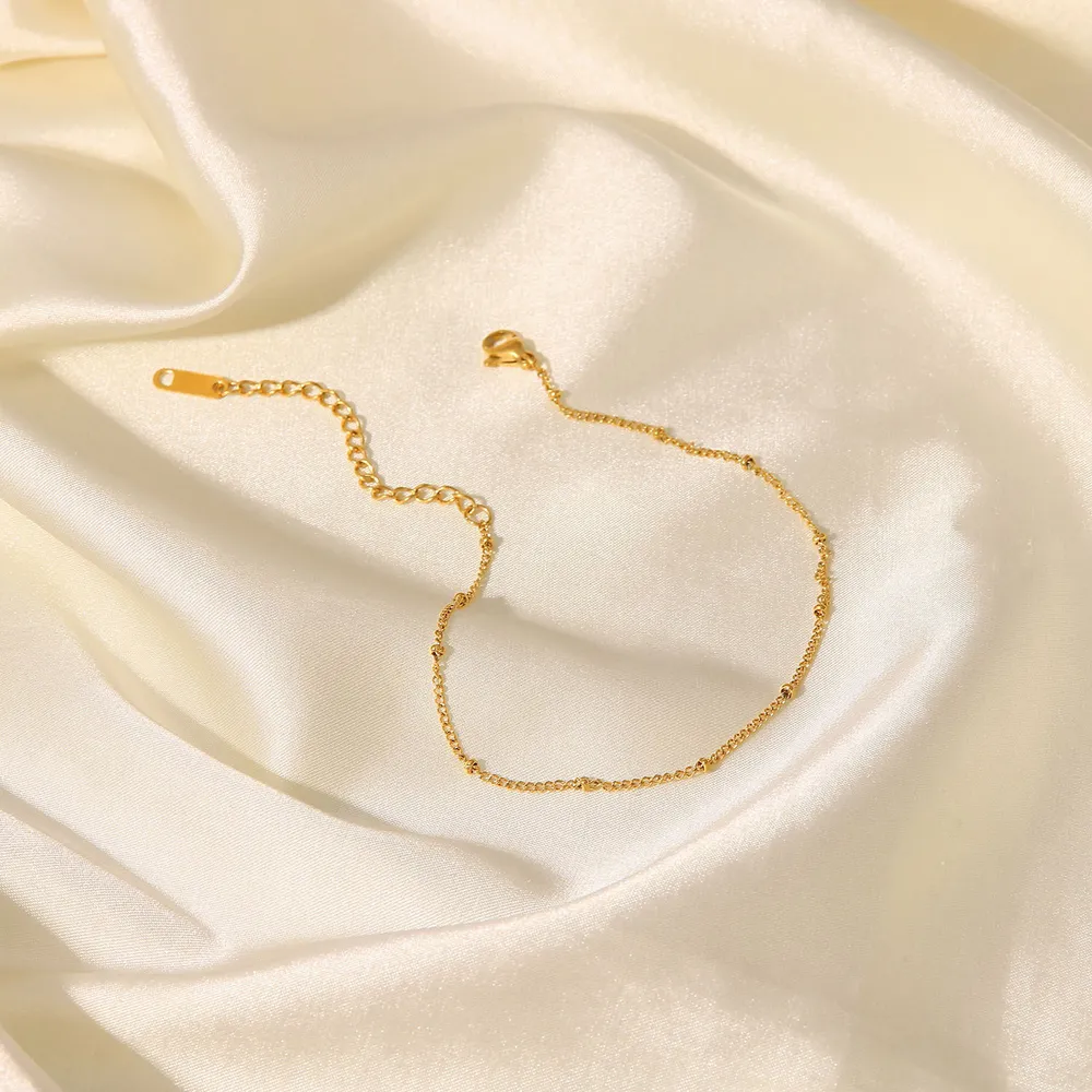 Stainless Steel Bead Anklet, image 8