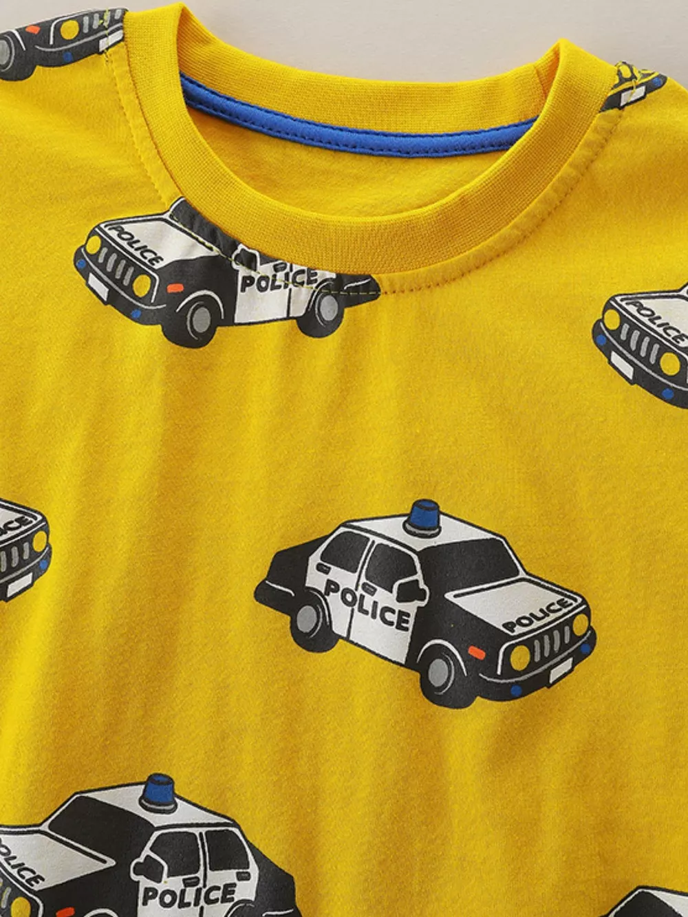 Children's Police Car Print T-Shirt, image 2