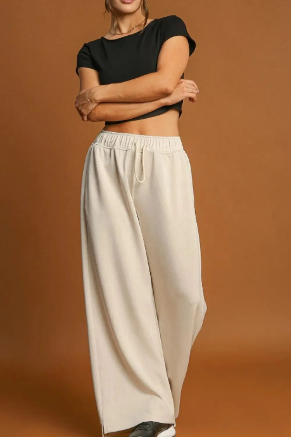 Drawstring Wide Leg Pants, image 9