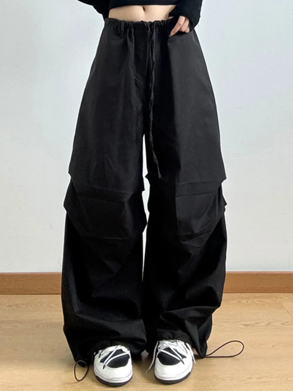Wide Leg Casual Drawstring Pants, image 8