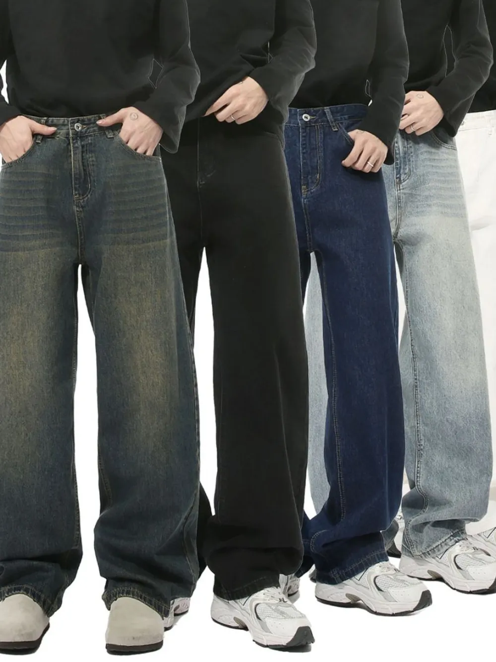 Wide Leg Jeans with Pockets, image 2