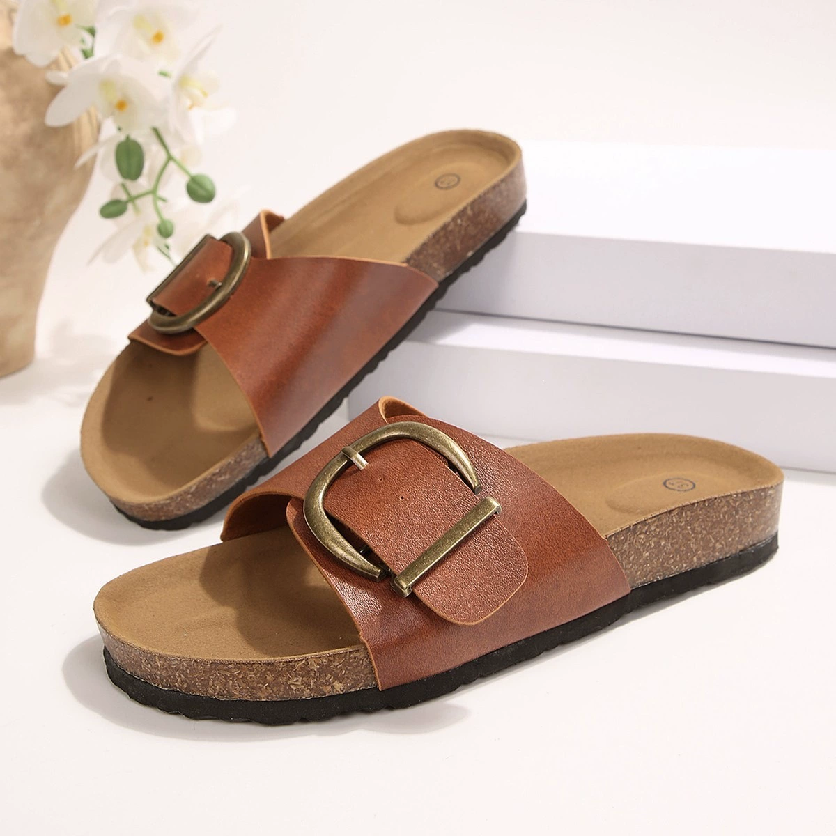 Open Toe Flats Sandals, image 4