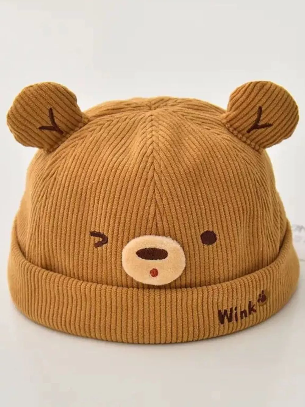 Children's Bear Ear Corduroy Hat, image 13