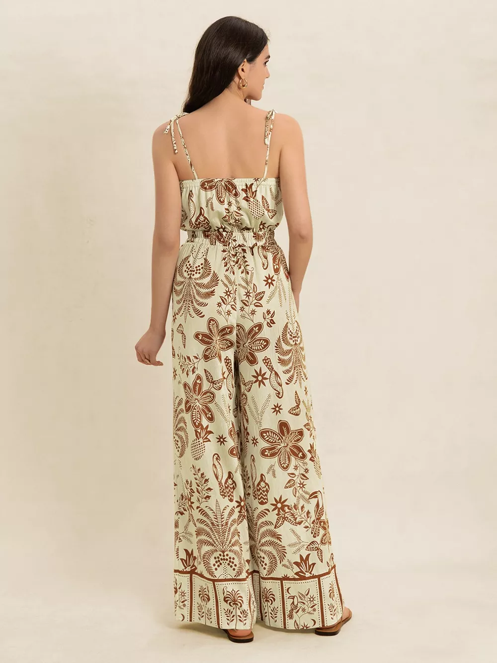 Tie Strap Wide Leg Jumpsuit, image 8