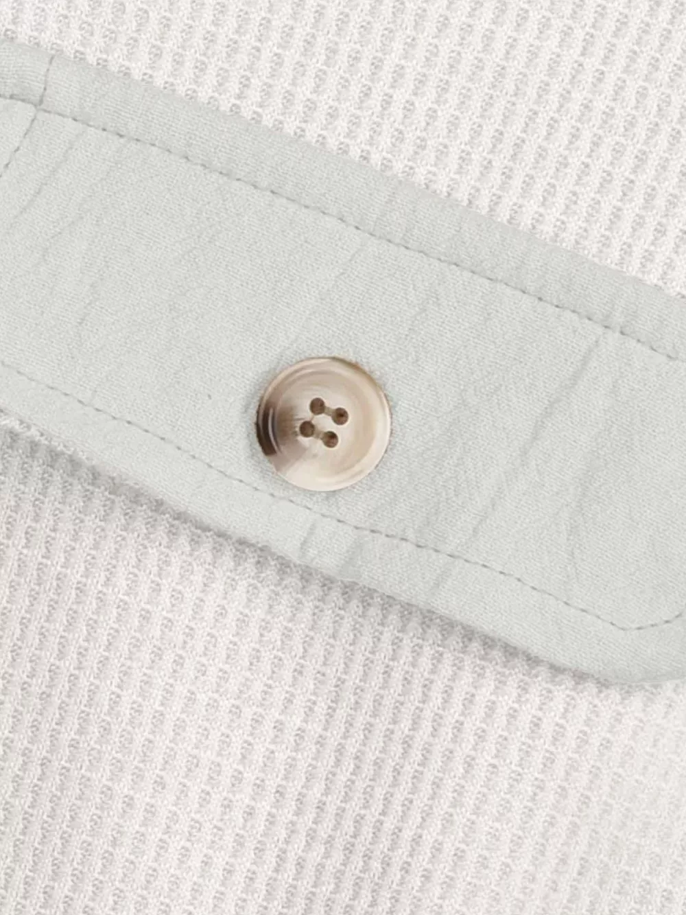 Oversized Waffle Knit Button-Up Jacket, image 12