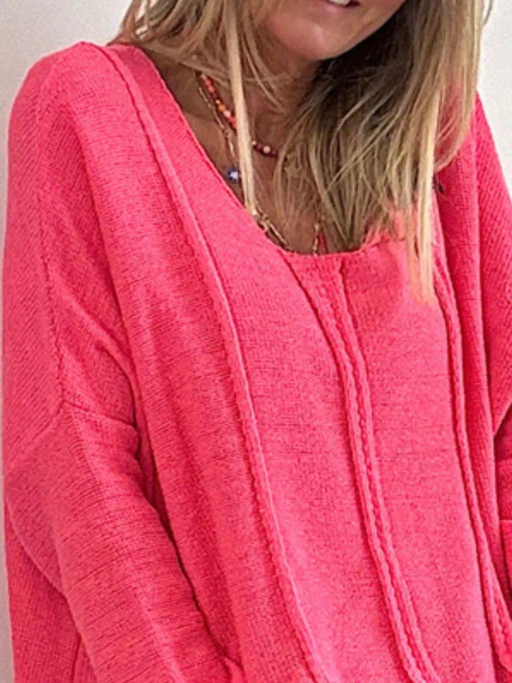 High-Low Drop Shoulder Sweater, image 10