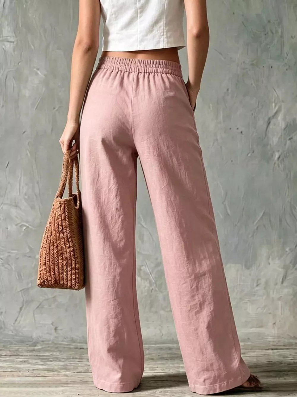Full Size Wide Leg Pants Plus Size, image 4