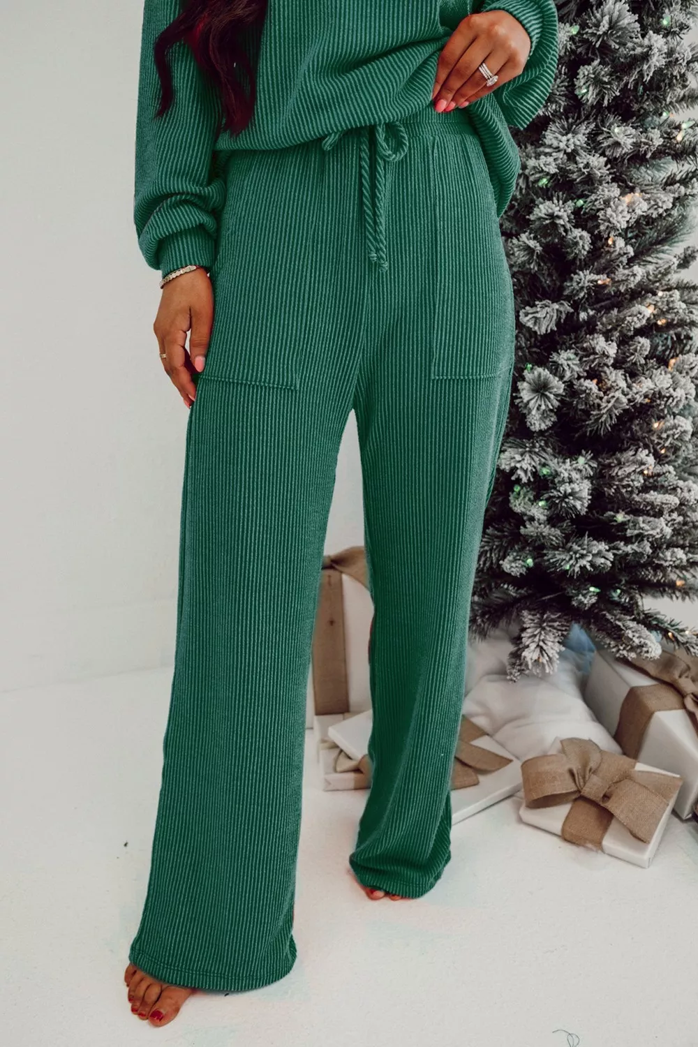 Jolly Christmas Top and Drawstring Pants Set, image 10