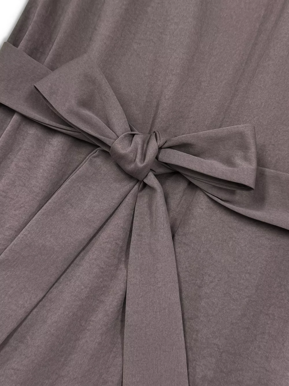 Long Sleeve Tie Waist Ruffle Hem Midi Dress, image 8