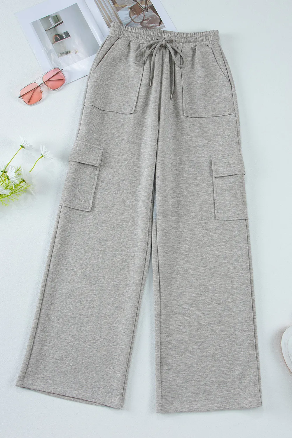 Drawstring Active Pants with Pockets, image 5